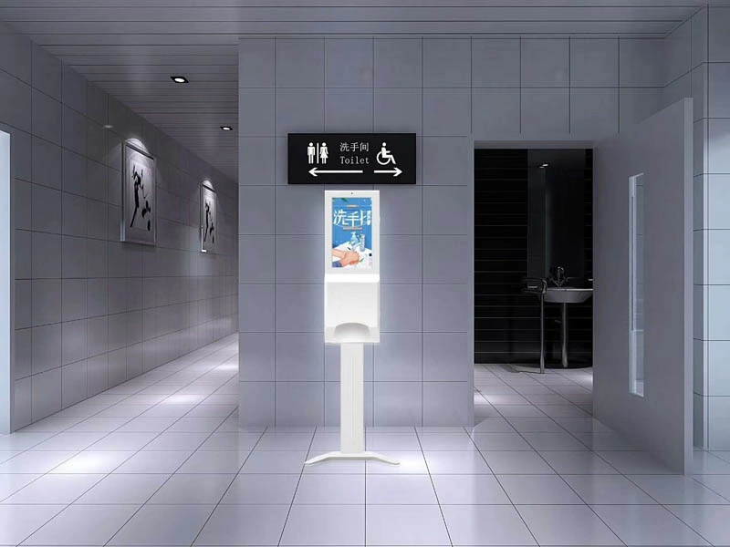 Hand Sanitizer Dispenser LCD Digital Display Auto Dispenser Digital Signage Screen