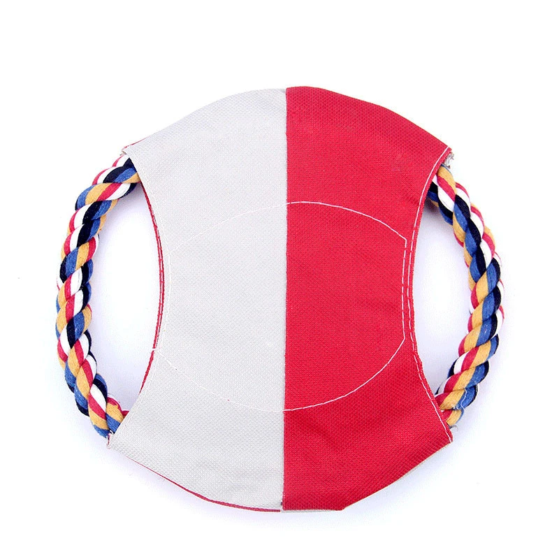 Cotton Rope Frisbee Pet Cotton Rope Toy Dog Molar Training Toy