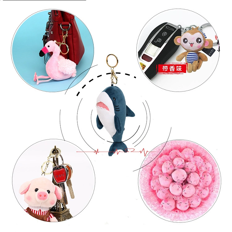 Custom Available Whale Plush Toy Small Cartoon Plush Shark Toy Plush Shark Keychain