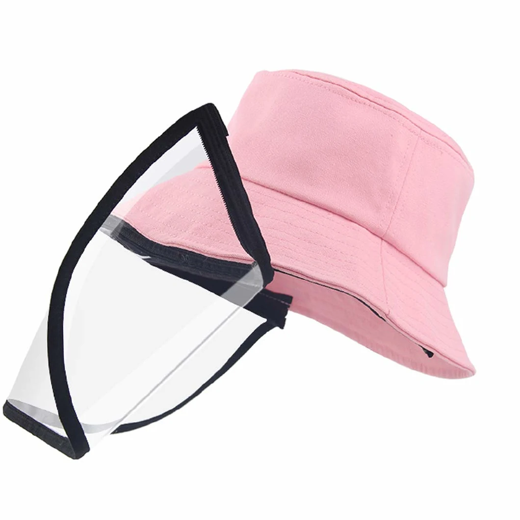 Kids Fisherman Hat with Face Shield Full Face Shield Anti Saliva Outdoor Sun Hat