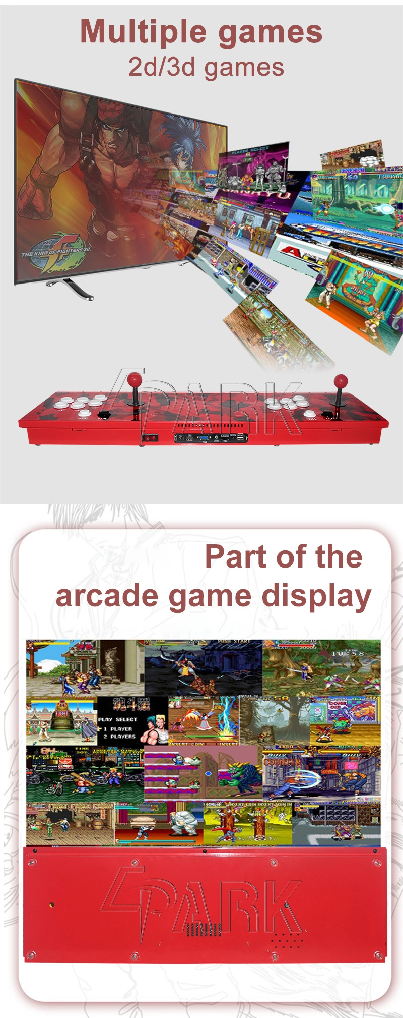 3160 in 1 Games Video Game Retro Box Arcade Console 2 Players Video Game Console