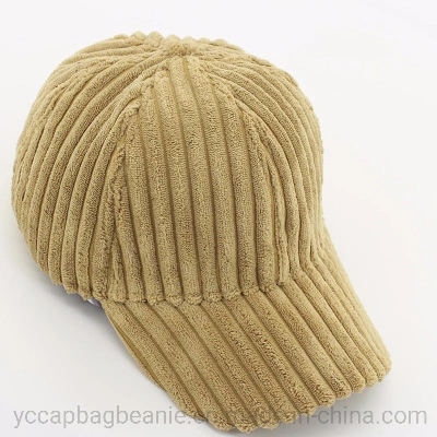 New Arrival Thick Striped Corduroy Baseball Cap