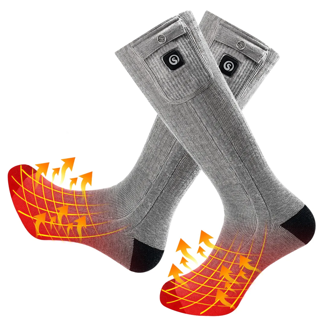 Thick Winter Hot Heated Hiking Socks Men Keep Warm Socks