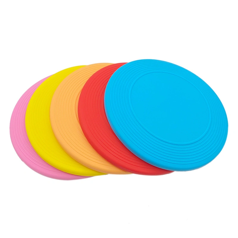 Pet Dog Training Soft Frisbee Throwing Flying Disc Silicone Teeth Fun Toy