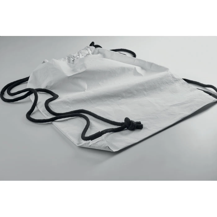 Drawstring Bag Made of Durable and Recyclable Tyvek Material with Cotton Drawstring