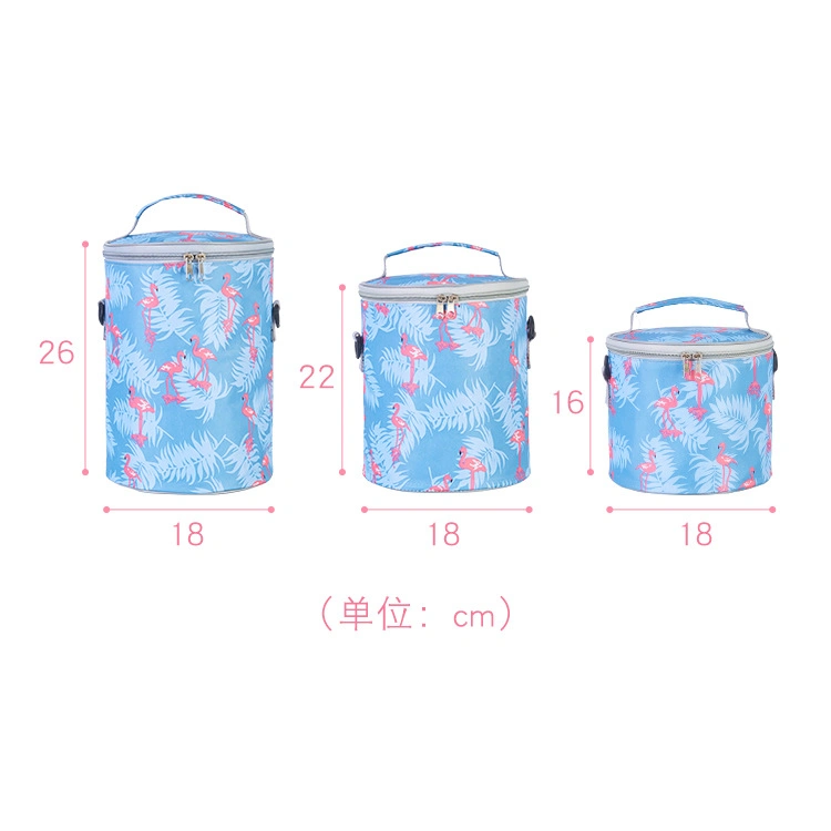 N00046 Hot Round Insulated Lunch Box Bag Student Lunch Bag