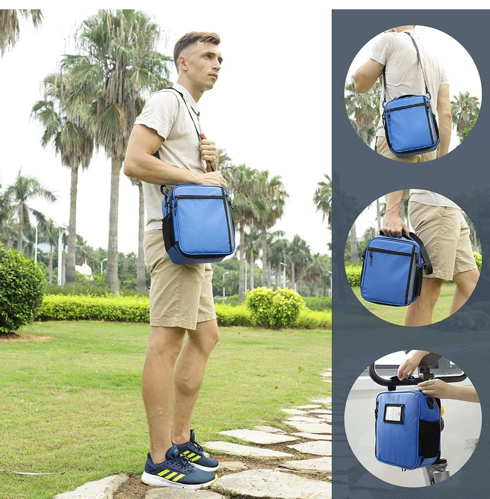 Lunch Bag Insulated Lunch Box Lunch Organizer Cooler Bag for School Work Women Zip Closure Travel Lunch Tote with Shoulder Strap