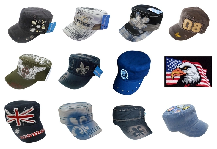 Hot Sale Army Cap with Designed Fabric Mt12