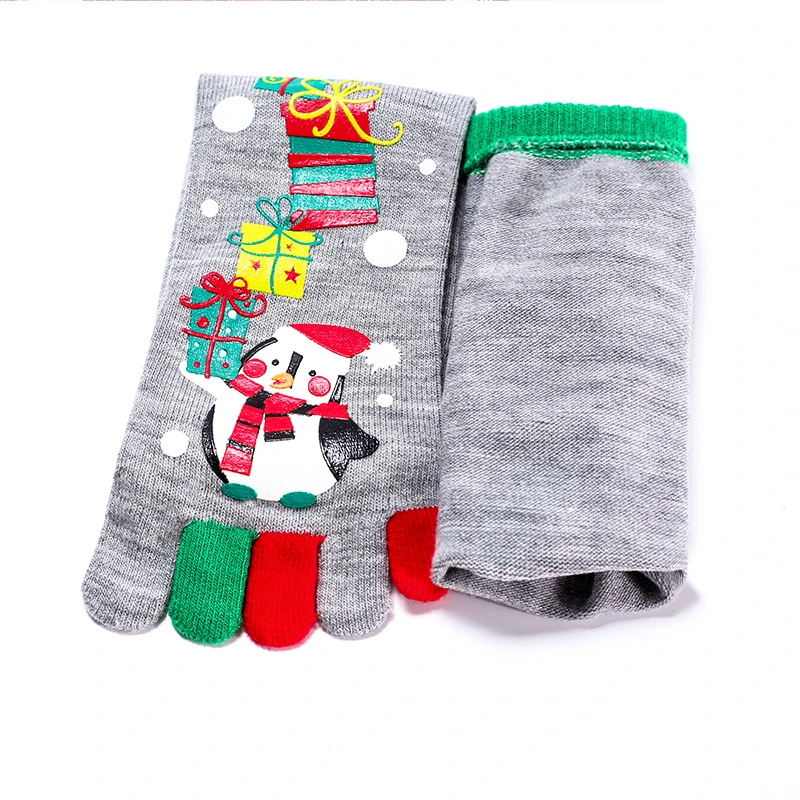 Christmas Gift Five Finger Socks