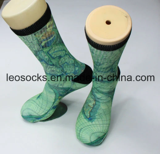 3D Printed Socks 360 Wholesale Digital Print Men Soccer Socks Sublimation Basketball Socks