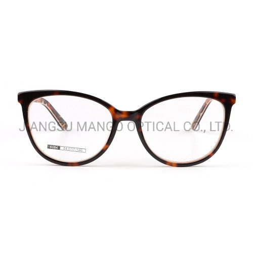Wholesale Cat Eyeglasses Stock Lady Eyewear Frame Acetate Optical Frame