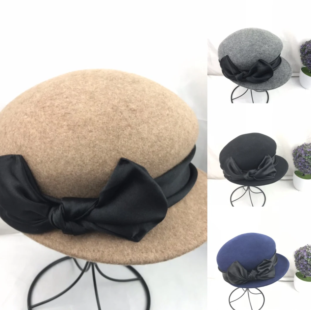 Factory Wholesale 2019 Fashion Wool Felt Fedora Trilby Hat for Women and Man