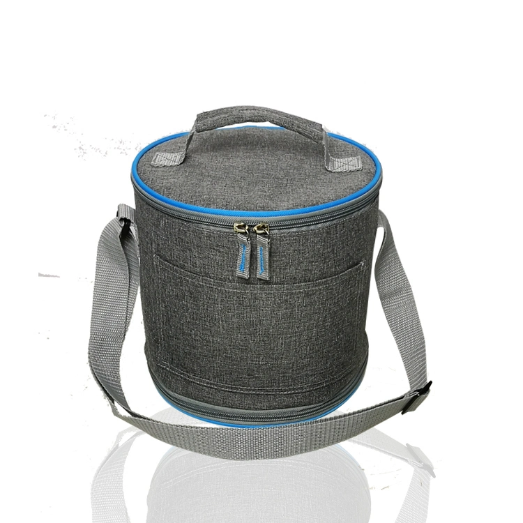 Round Picnic Bag Lunch Cooer Bag Insulated Thermal Bag