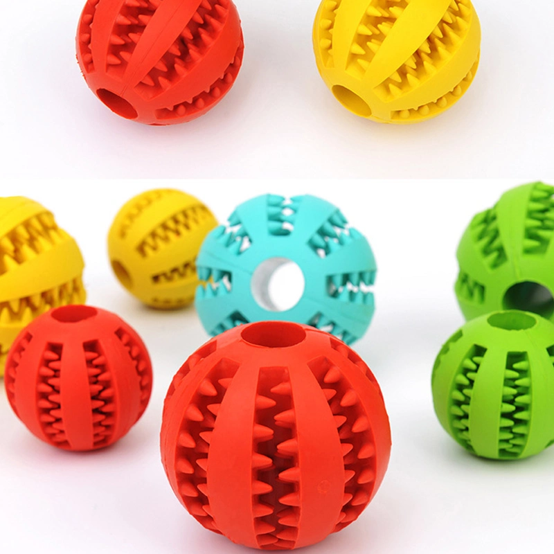 New Pet Toy Interactive Rubber Balls Pet Dog Cat Puppy Chew Toys Ball