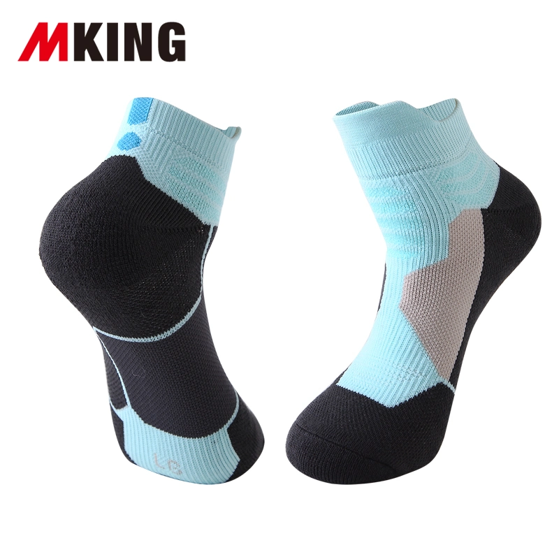 Wholesale Breathable Antislip Men Sports Socks MID Crew Outdoor Compression Running Socks