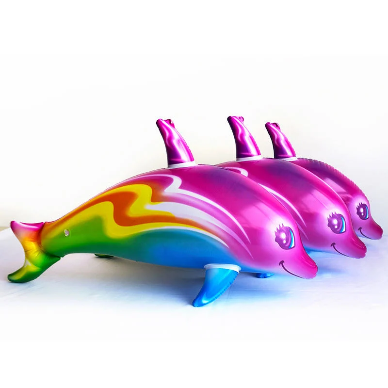 Children's Inflatable Toy Dolphin Fish PVC Inflatable Color Dolphin Fish Colorful Fish Toy