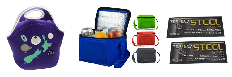 Customized Insulated Neoprene Lunch Bag  Reusable Neoprene Lunch Tote Bag
