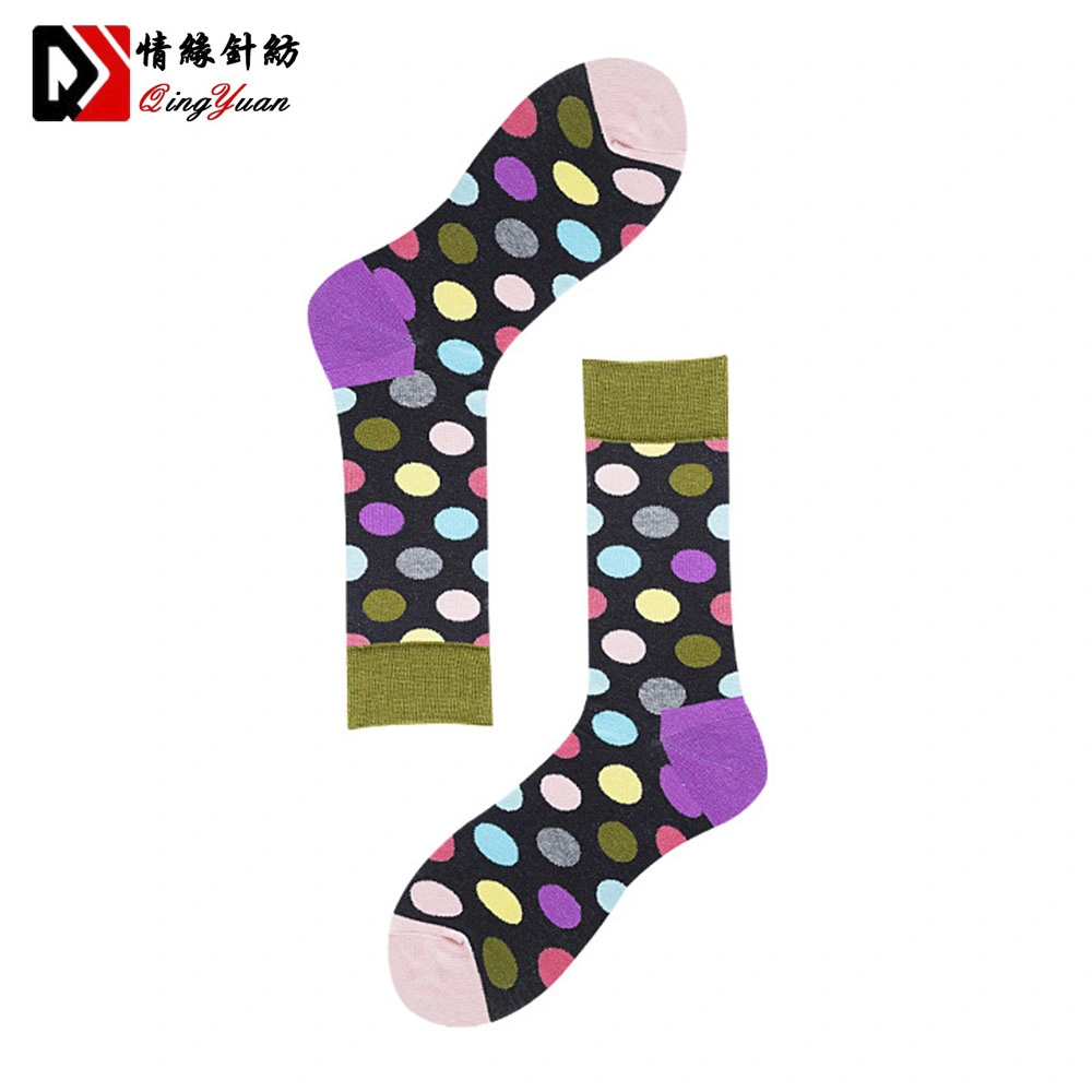 New Design Cheap Sweat-Absorbent Funny Dress Colorful Unisex Men Women Jacquard Custom Made Socks