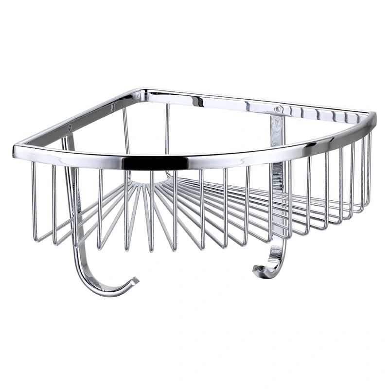 Bathroom Brass Stainless Steel Shower Basket One-Layer Shower Caddy
