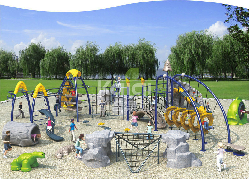 Kaiqi Outdoor Climbing Frame Playground with Multi Play Games (KQ60131A)