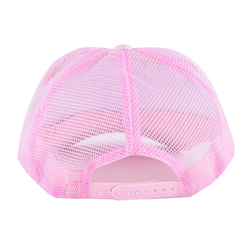 Polyester Mesh Foam Front Baby Kids Hat Children Trucker Cap with String Cord