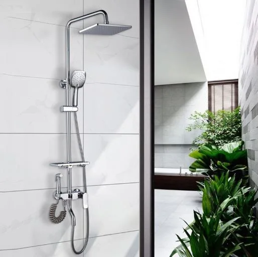 Best-Selling Hotel Modern Design 80cm Wall-Mounted Bathroom Mixer Shower