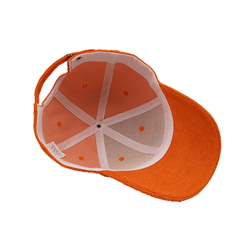 Wholesale Custom Logo Embroidery Corduroy Hat Fashion Baseball Sport Snapback Cap Hat