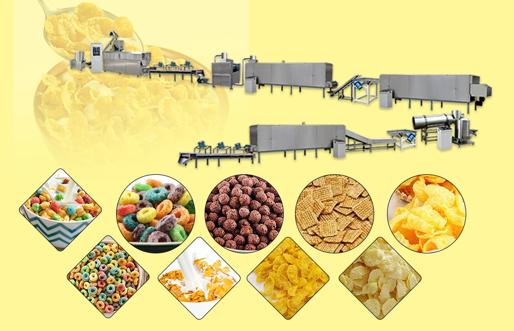 Corn Flakes Making Machine Corn Flakes Manufacturing Process Cereal Production Process Line Corn Flake Machine Price