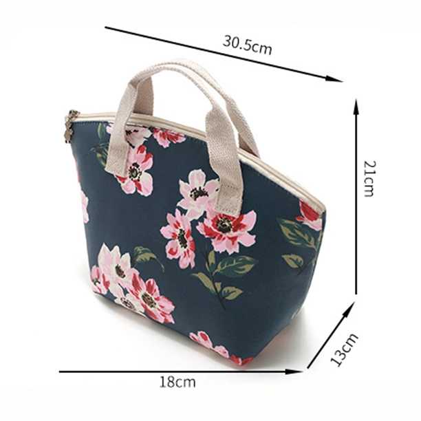 Cartoon Insulated Lunch Box Lunch Bag Waterproof Canvas Bag for Children