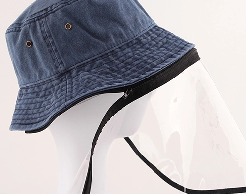 Custom Face Shield Cap Detachable Virus Protection Bucket Hat for Outdoor
