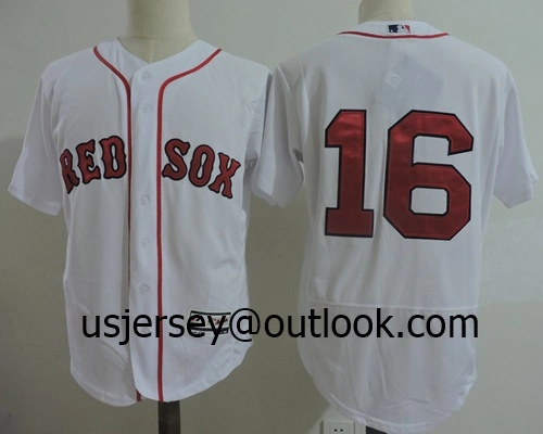 Wholesale Custom Red Sox M-L-B Replica Cool Flex Base Baseball Jersey