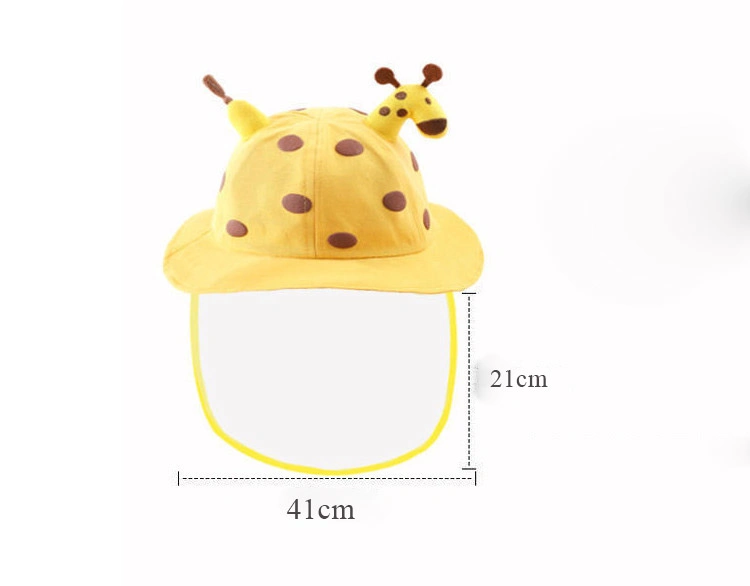 New Fisherman Hat Protective Kids Hats Face Shield Baby Bucket Hats