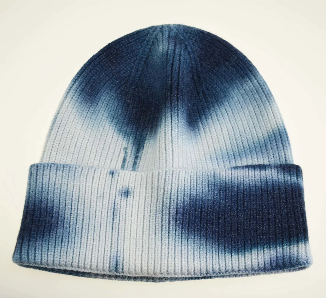 BSCI Acrylic Tie-Dyed Beanie Knitted Hats Winter Hats