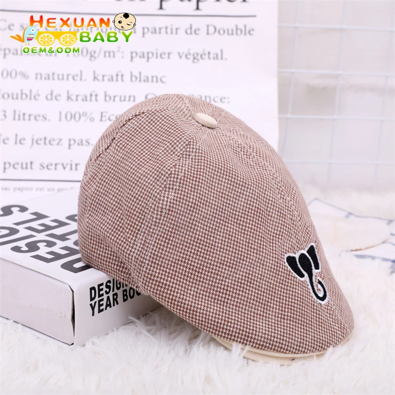 Children's Painter Hat Wool Cap Retro Parent-Child Toddler Kids Beret Hat