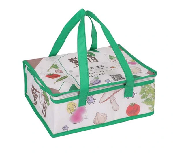 Small Full Printing Non Woven Thermal Bag Lunch Cooler Portable Insulated Bag