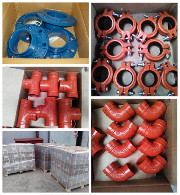 Ductile Iron Grooved Fittings Reducing Tee for Fire System