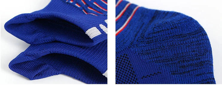 OEM Design Elite Basketball Soccer Socks Factory Custom Terry Pile Looped Sole Cotton Men Running Athletic Sports Socks