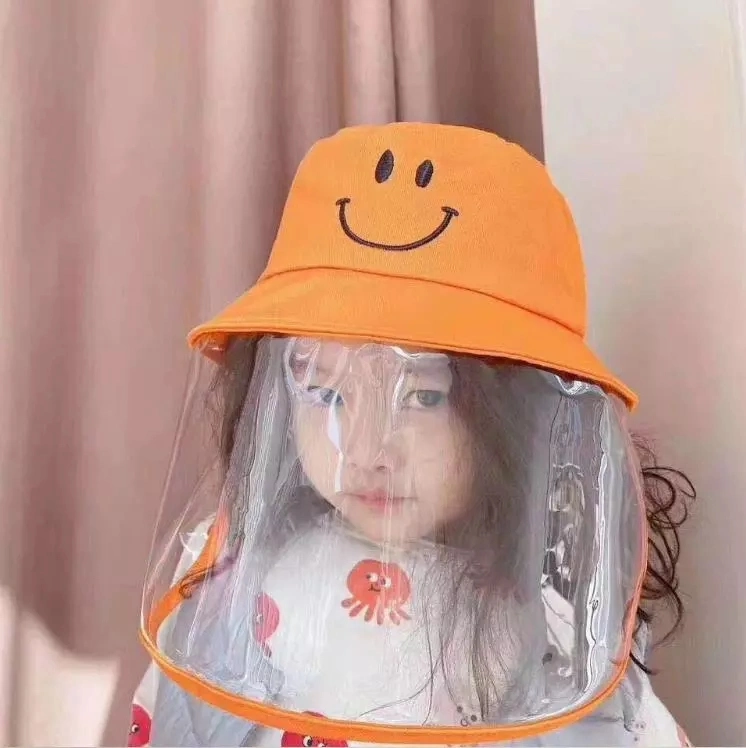 Children Bucket Hat Fishmen UV Protective Hat Factory Kids Summer Sun PVC Plastic Cap Supplier Sun Visors