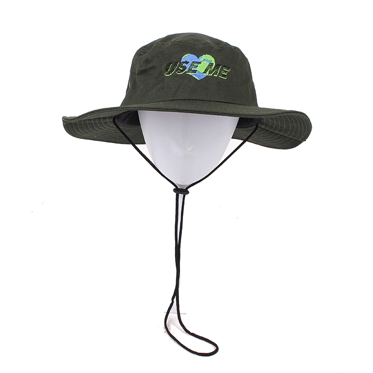 100%Cotton Bucket Hat, String Bucket Hat