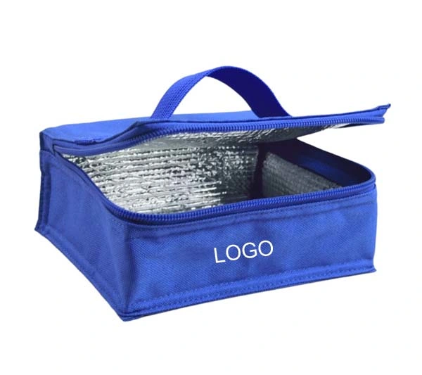 Blue Oxford Insulation Cooler Bag Custom Logo Thermal Lunch Bag Fresh Keeping Ice Pack