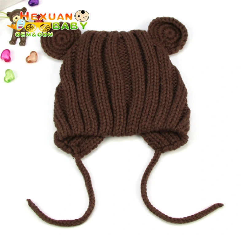 Kids Winter Hats Ears Girls Boys Children Warm Hats Baby Knitted Cute Hat for Girl Boy