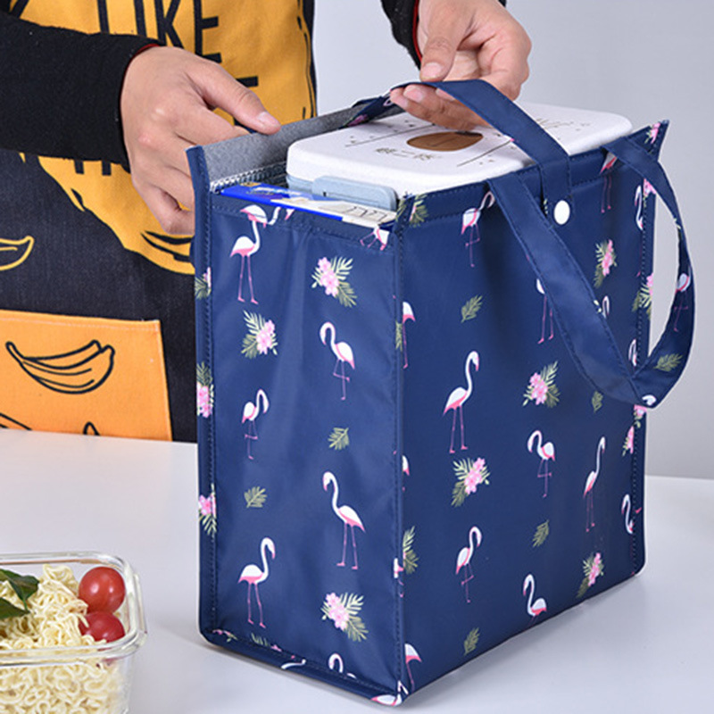 Foldable Tote Lunch Bag Waterproof Heat Preservation Storage Portable Insulated Cooler Bags