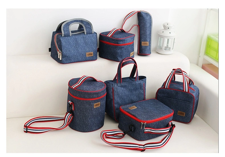 Freezable Best Quality Insulated Zip Closure Oxford Fabric Foldable Tote Lunch Cooler Bag