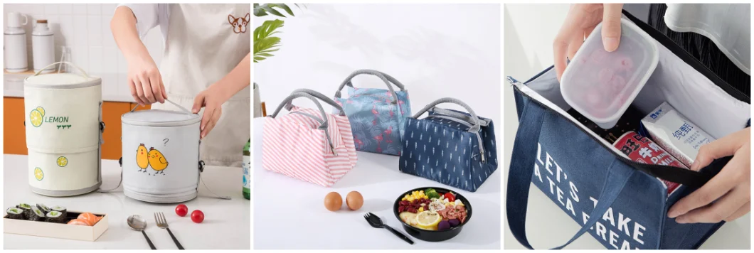 Large Leakproof Insulated Cooler Lunch Bag with Removable Shoulder Strap
