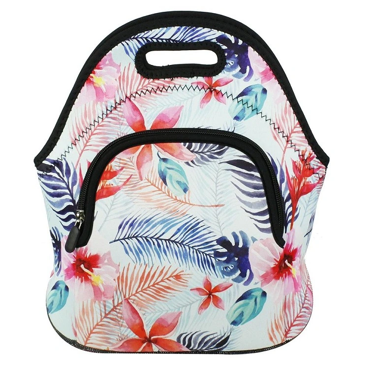 Customized Cartoon Thermal Cooler Bag Insulated Neoprene Lunch Tote Bag