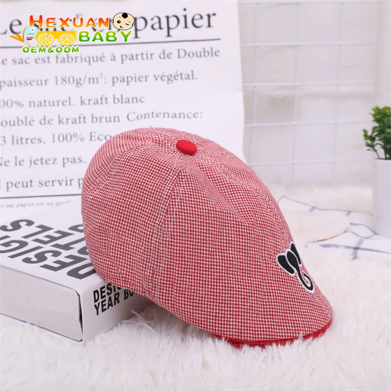 Children's Painter Hat Wool Cap Retro Parent-Child Toddler Kids Beret Hat