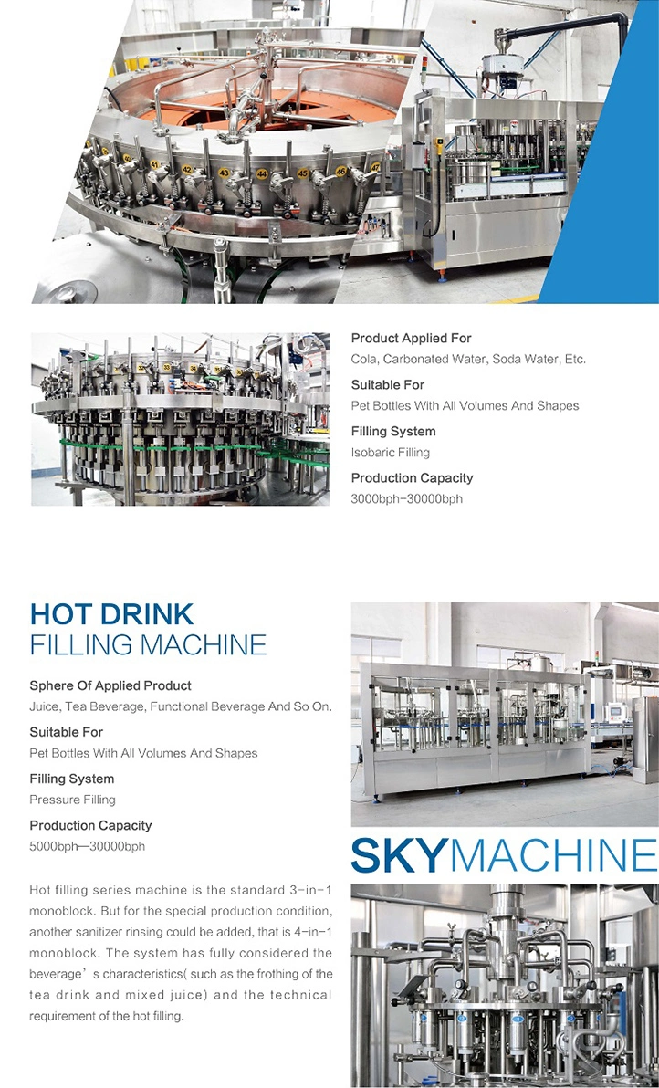 Automatic Carbonated Soda Water Processing Machine Soft Drink Bottling Equipment Filling Machine
