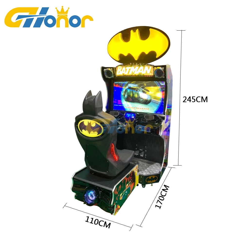 Luxury Design Batman Car Racing Simulator Video Racing Game Coin Operated Driving Car Game Machine Arcade Simulator Car Racing Game Machine for Sale