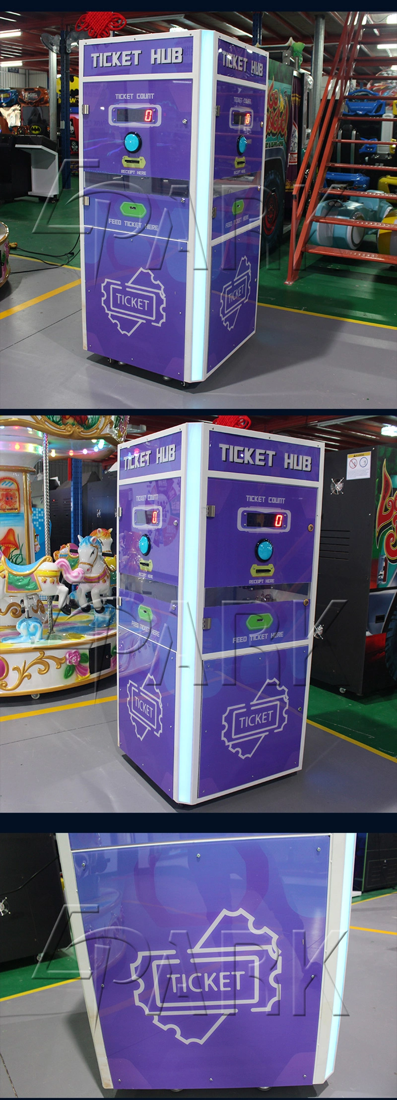 3 in 1 Amusement Park Indoor Game Machine Card System Manage Tickets Smart Device