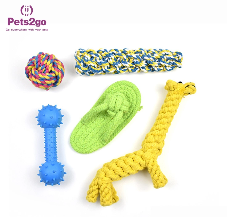 Pet Set Handmade Dog Molar Chew Cotton Rope Toy